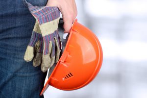 Worker in a construction site